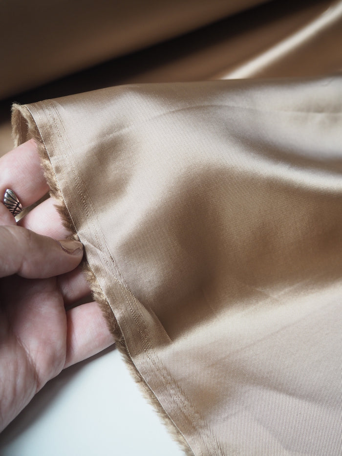 Fawn Viscose Twill Lining