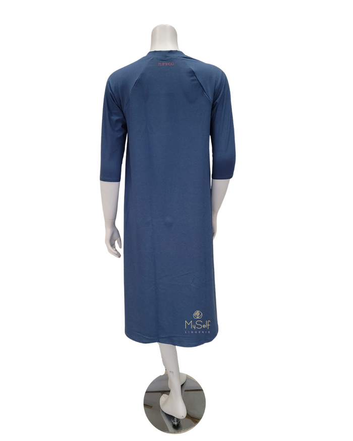 Flamingo Chambray Swing Swim Dress Regular Length Myselflingerie.com
