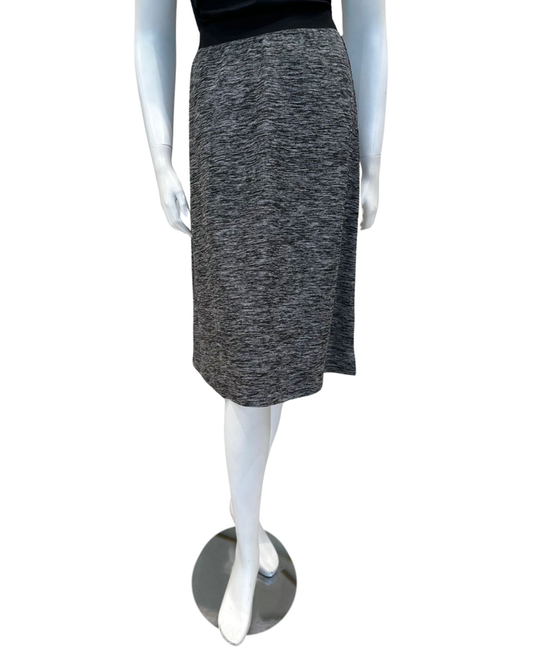 Flamingo 24FL404T-G Heather Grey A Line Swim Skirt Tall Length myselflingerie.com