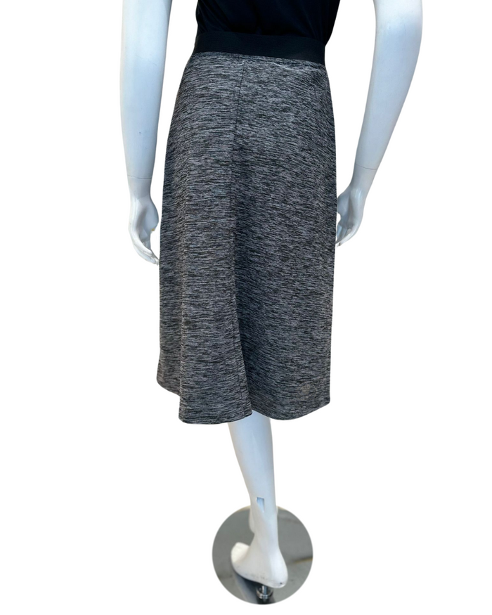 Flamingo 24FL404T-G Heather Grey A Line Swim Skirt Tall Length myselflingerie.com