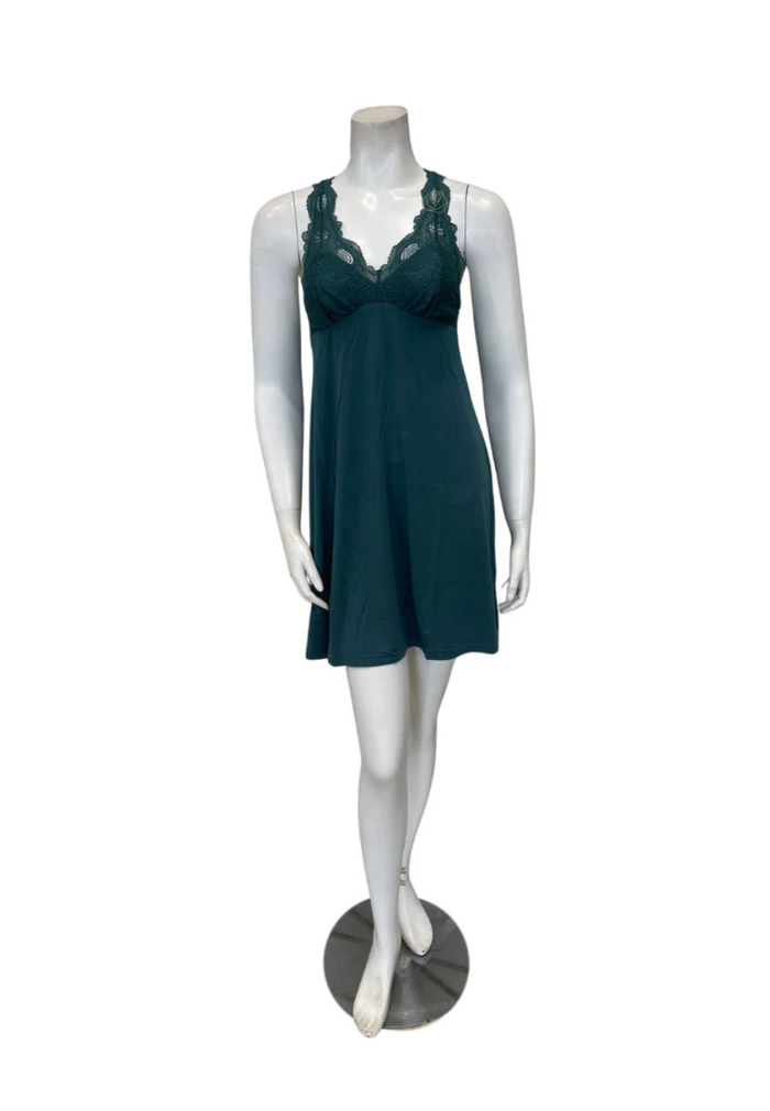 Fleur't Evergreen Lace T-Back Short Modal Chemise