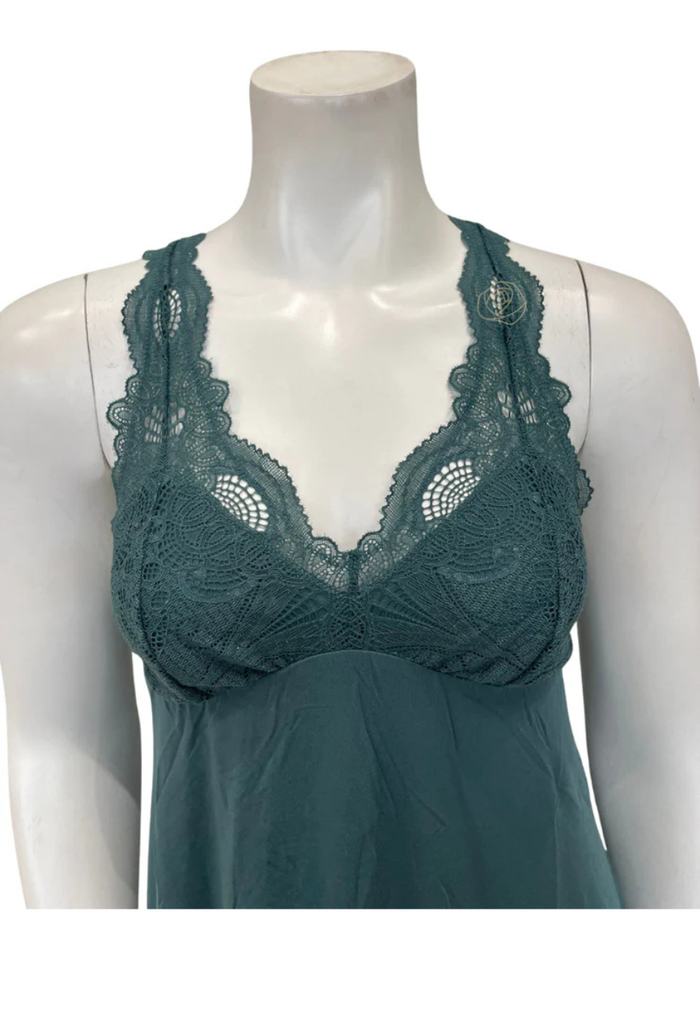 Fleur't Evergreen Lace T-Back Short Modal Chemise