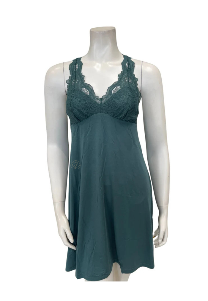 Fleur't Evergreen Lace T-Back Short Modal Chemise