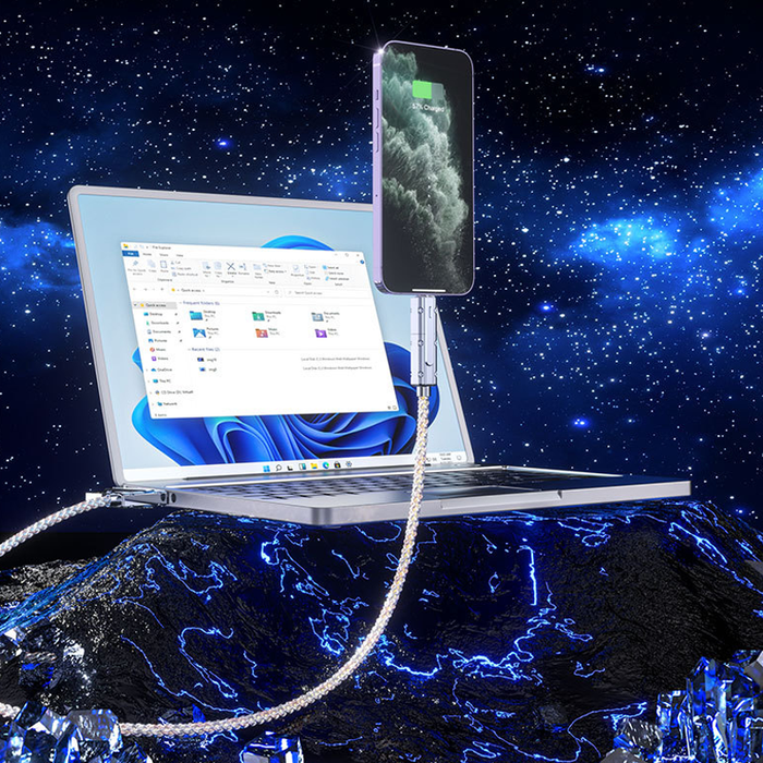 Four-in-One 100W Colorful lights Data Cable