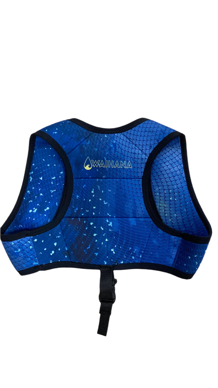 Side profile of Freediving Weight Vest showing snug ergonomic fit