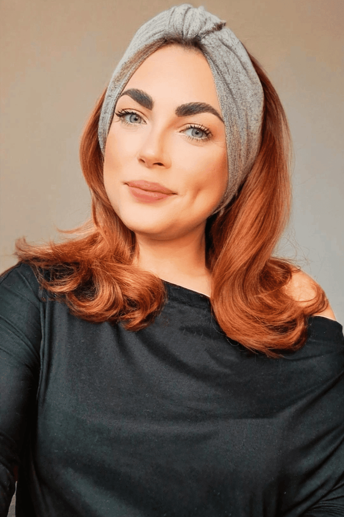 Grey Freedom Headband from Diane Kroe