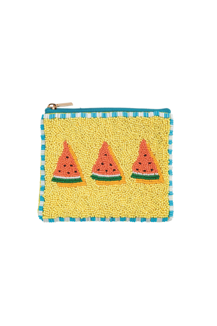 Fruit Beaded Pouch