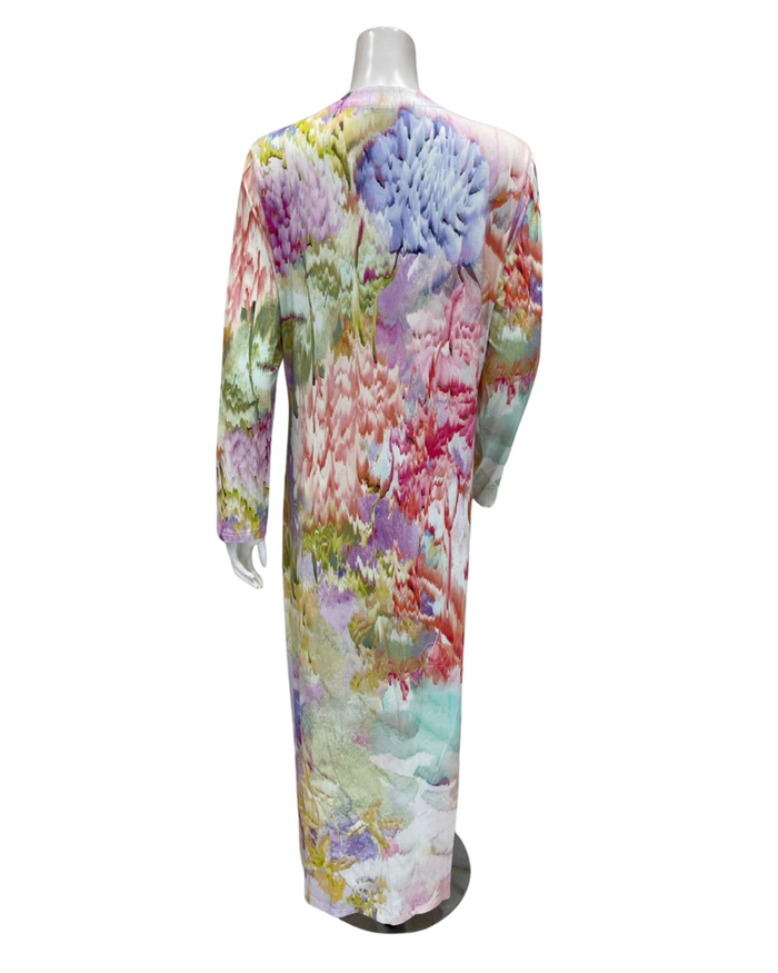Furstenberg Multicolor Sunrise Print Button Down Modal Button Down Nightgown