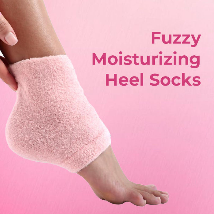 Fuzzy Moisturizing Heel Socks