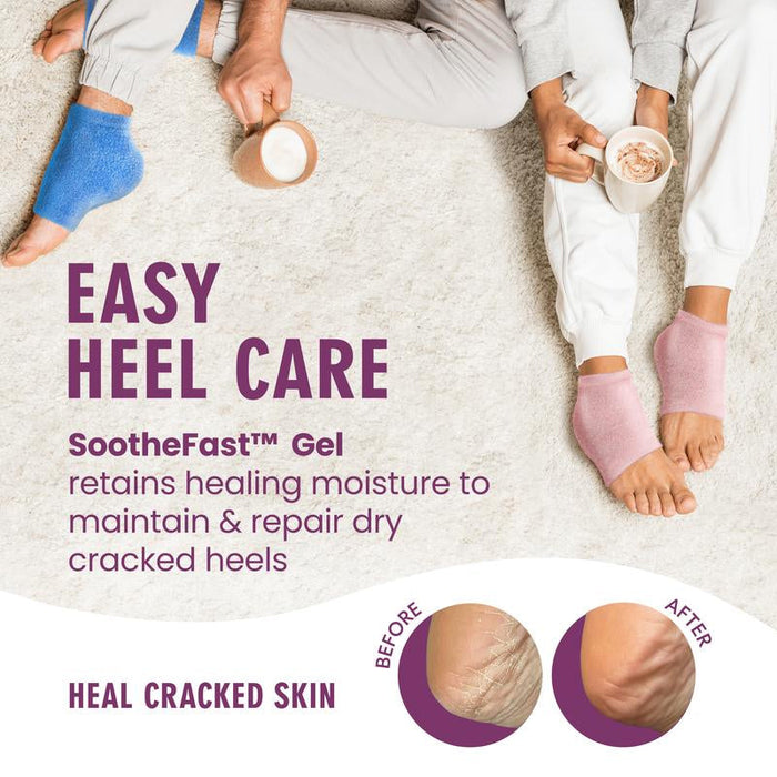 Fuzzy Moisturizing Heel Socks