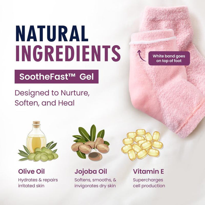 Fuzzy Moisturizing Heel Socks