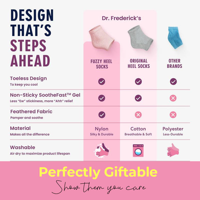 Fuzzy Moisturizing Heel Socks