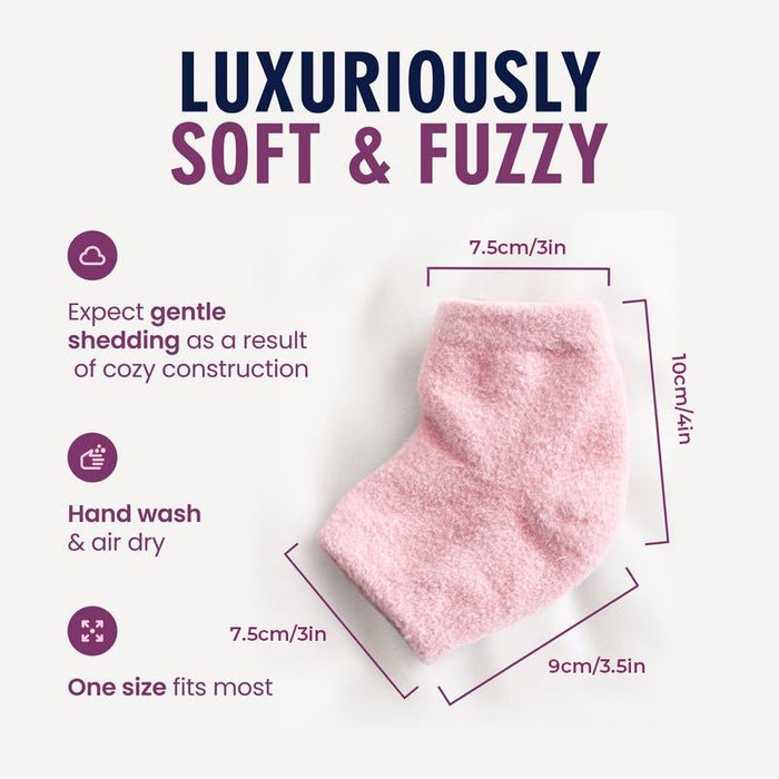Fuzzy Moisturizing Heel Socks