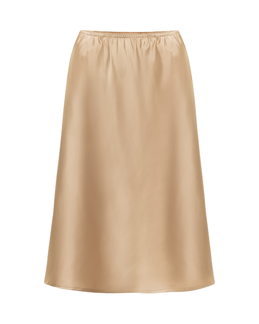 Gemsli HW351 24" Nude Silky Taffeta Half Slip myselflingerie.com