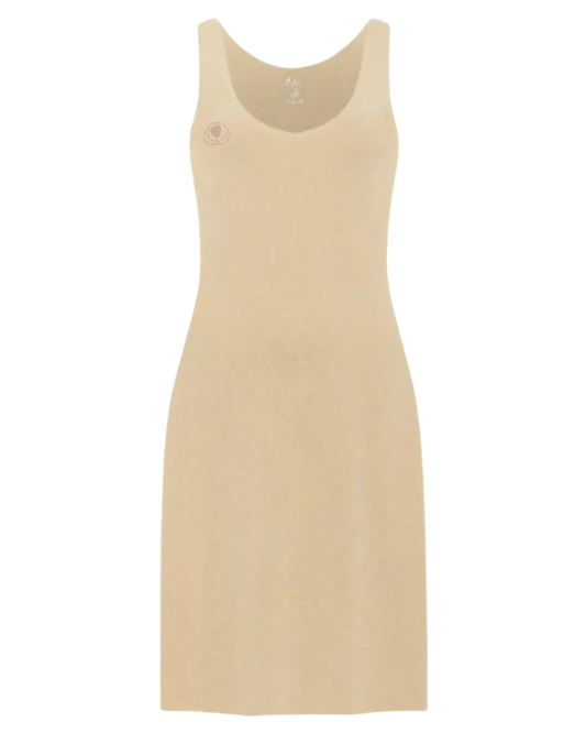 Gemsli FK309 41" Sand Luxury V Neck Cami Slip Myselflingerie.com