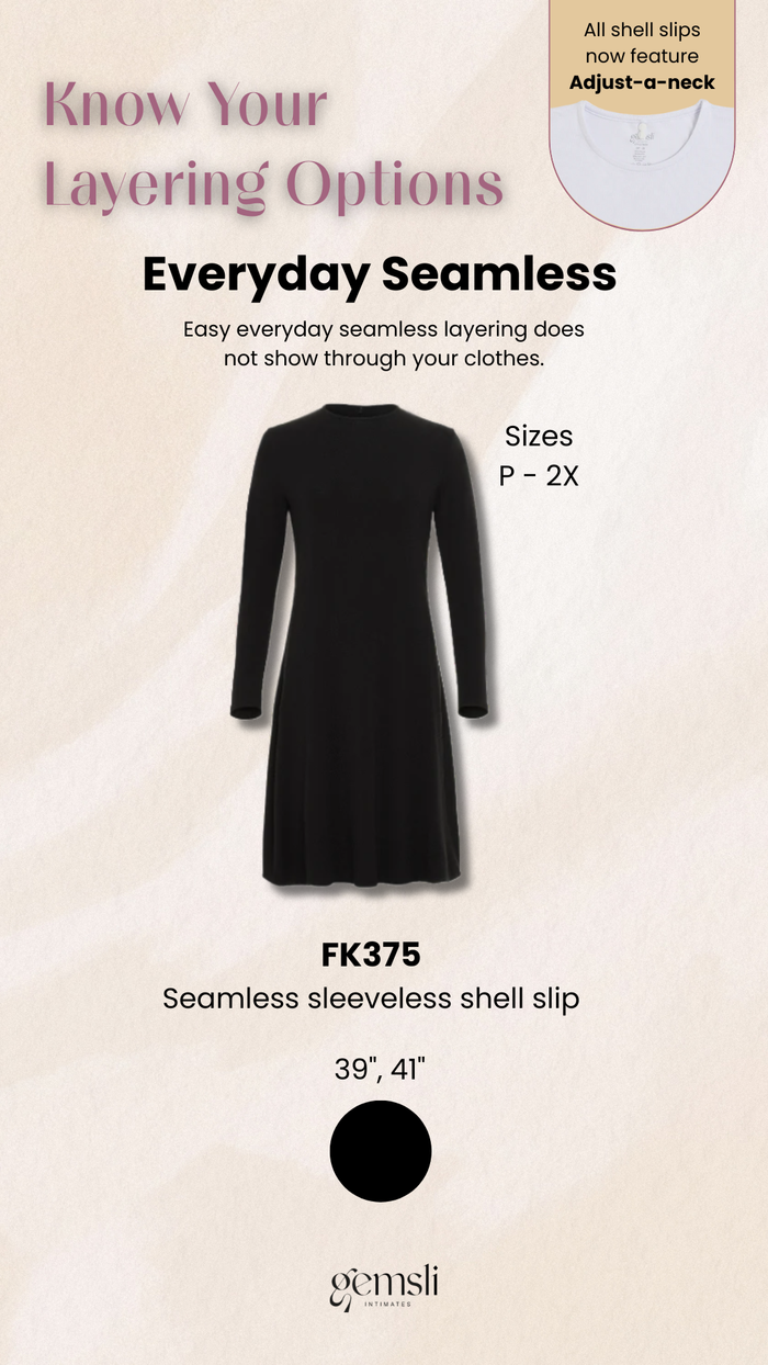 Gemsli 41" Seamless Sleeveless Shell Slip