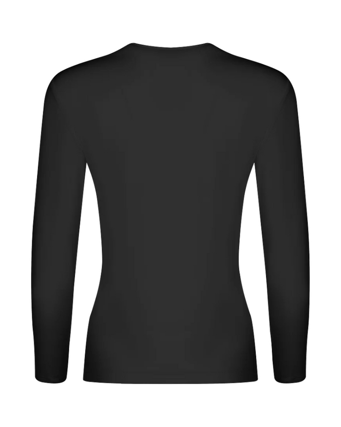 Gemsli Black Long Sleeve Organic Cotton Shell
