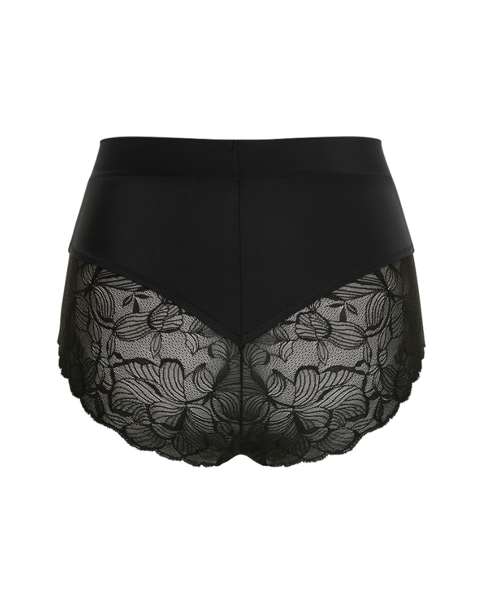 Gemsli Black Smoothing Lace Control Brief