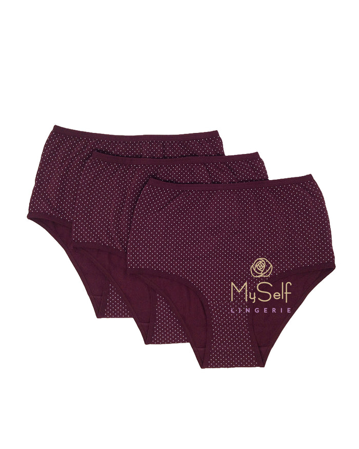 Gemsli 3308 Dots Briefs 3 Pk. myselflingerie.com