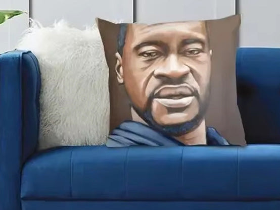 George Floyd Pillow Case (Free Shipping). Double Sided Printing.