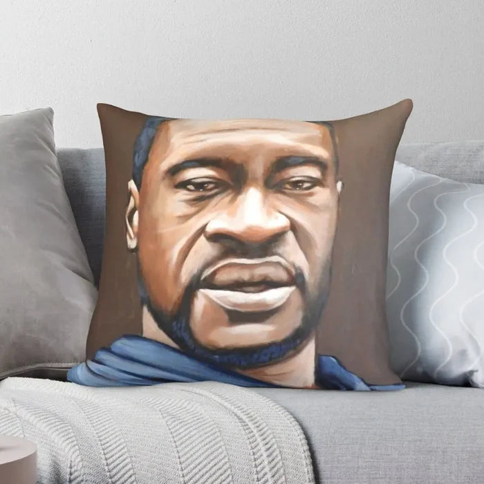 George Floyd Pillow Case (Free Shipping). Double Sided Printing.