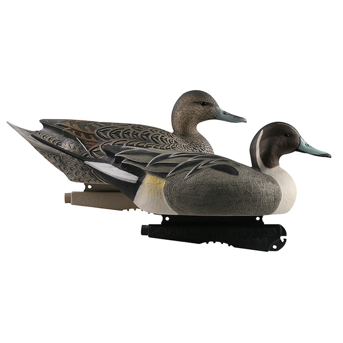 Two oversized GHG Hunter Series pintail duck decoys with realistic feather detail and 60/40 Dura-Keel stability systems.