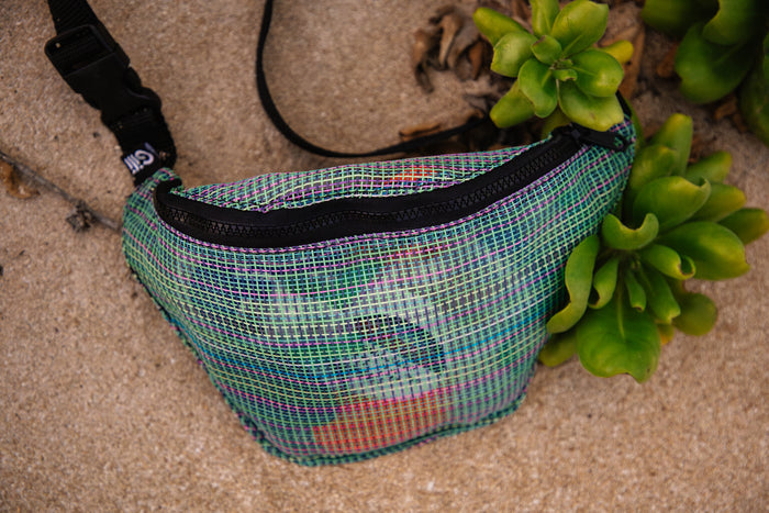 Gili Gear Fanny Pack shown front-on with adjustable waist strap and zip pocket