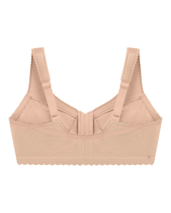 Glamorise MagicLift Blush Front Closure Wire Free Support Bra myselflingerie.com