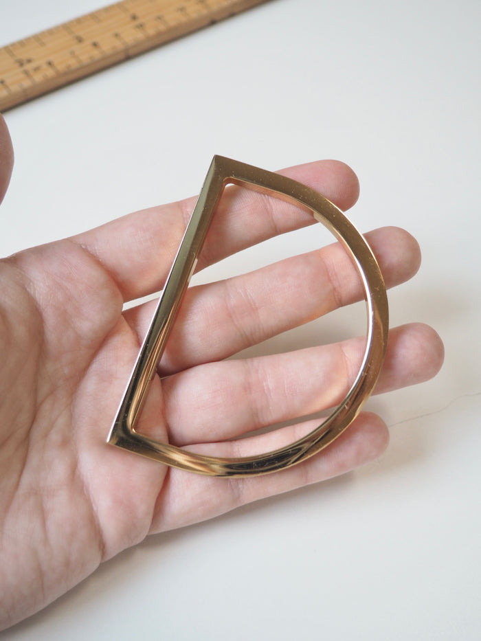 Gold D-ring 8cm