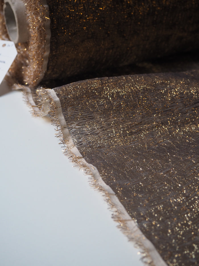 Gold Lurex Double Organza