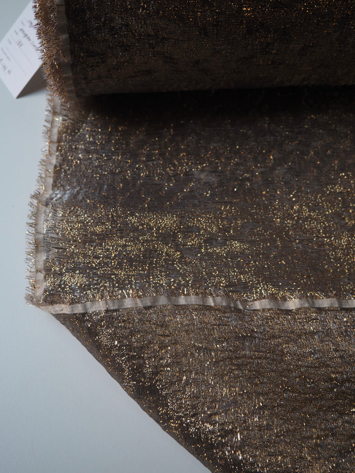 Gold Lurex Double Organza
