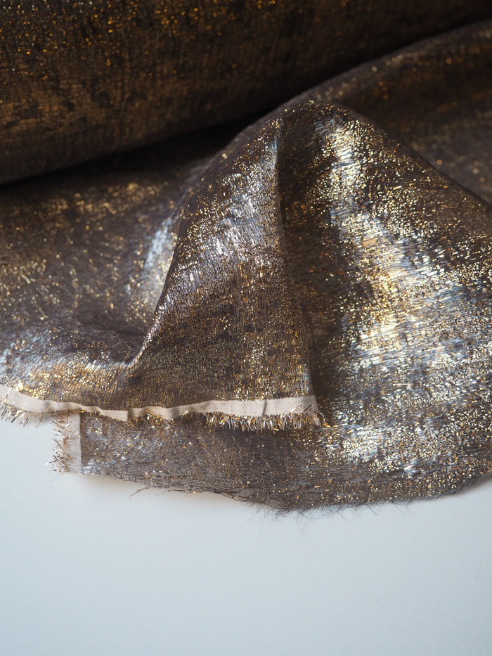 Gold Lurex Double Organza