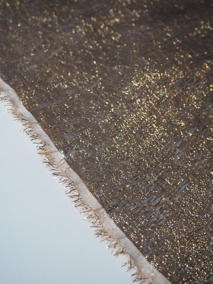 Gold Lurex Double Organza