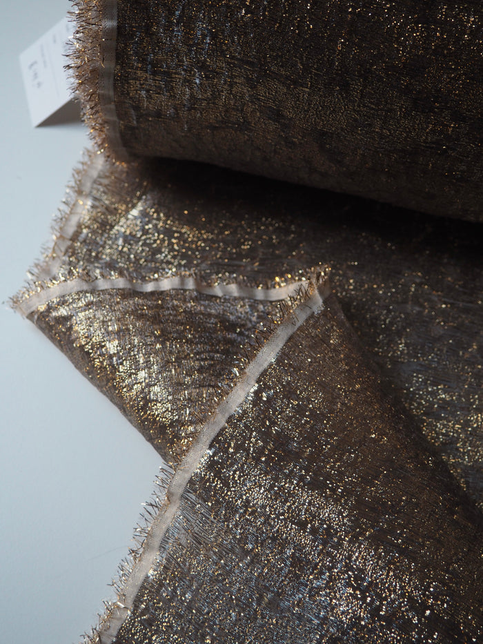 Gold Lurex Double Organza