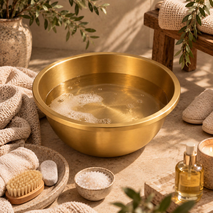Gold Pedicure Bowl