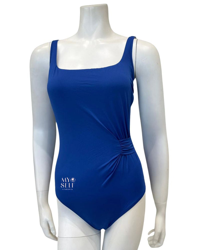 Gottex 23LI173U Denim Classic Square Neck Swimsuit myselflingerie.comm