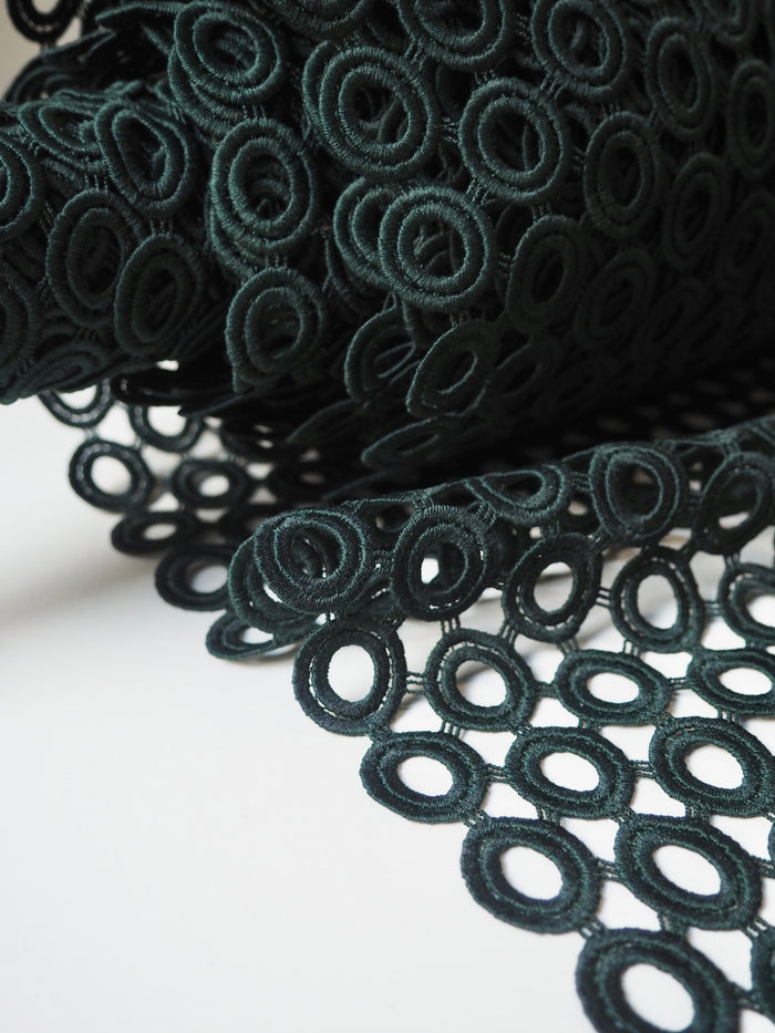Green Circle Guipure Lace