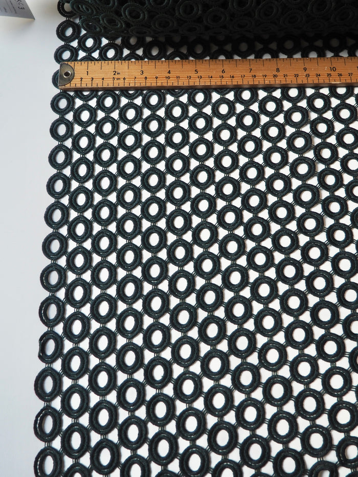 Green Circle Guipure Lace