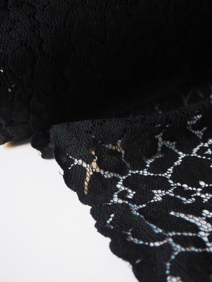 Green Leopard Scallop Lace