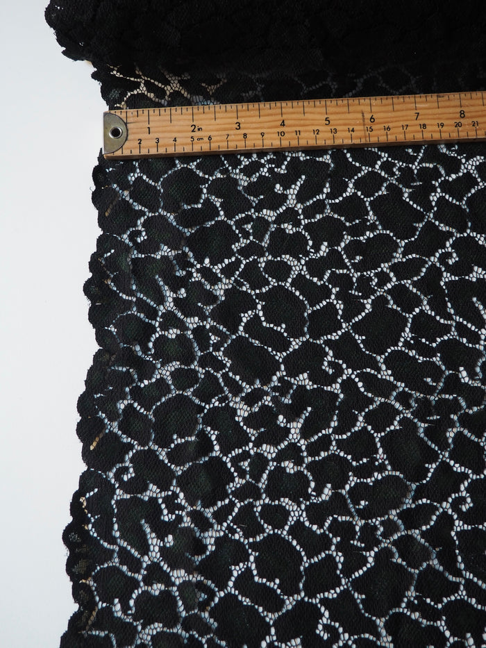 Green Leopard Scallop Lace