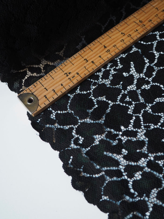 Green Leopard Scallop Lace