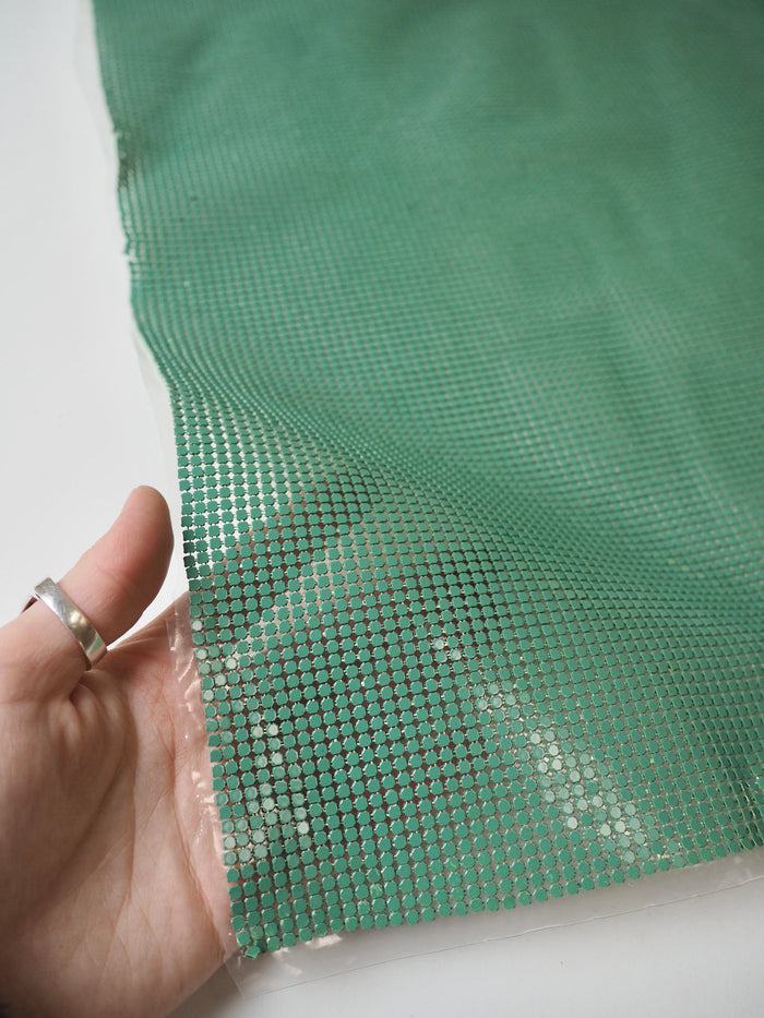 Green Small Plastic Backed Chainmail