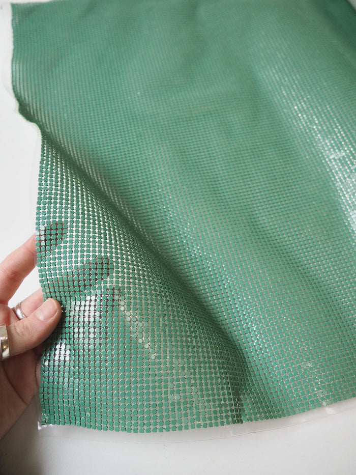 Green Small Plastic Backed Chainmail