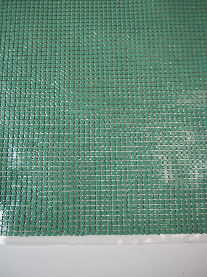 Green Small Plastic Backed Chainmail