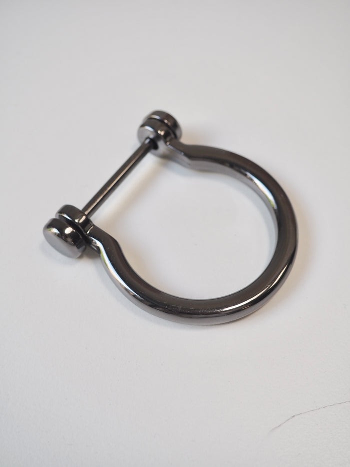 Gunmetal Horseshoe Strap Connector 60mm