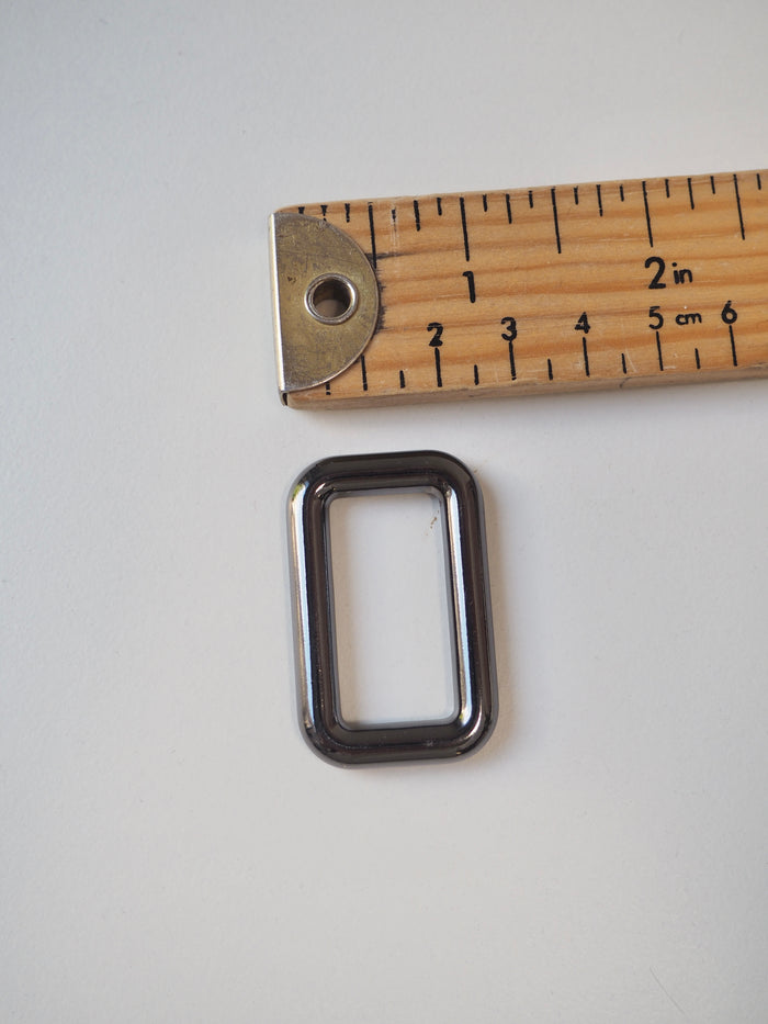 Gunmetal Rectangle Ring 42mm