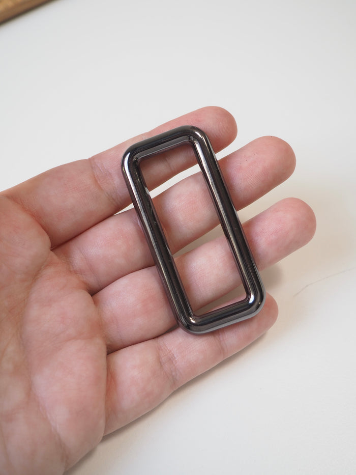 Gunmetal Rectangle Ring 62mm
