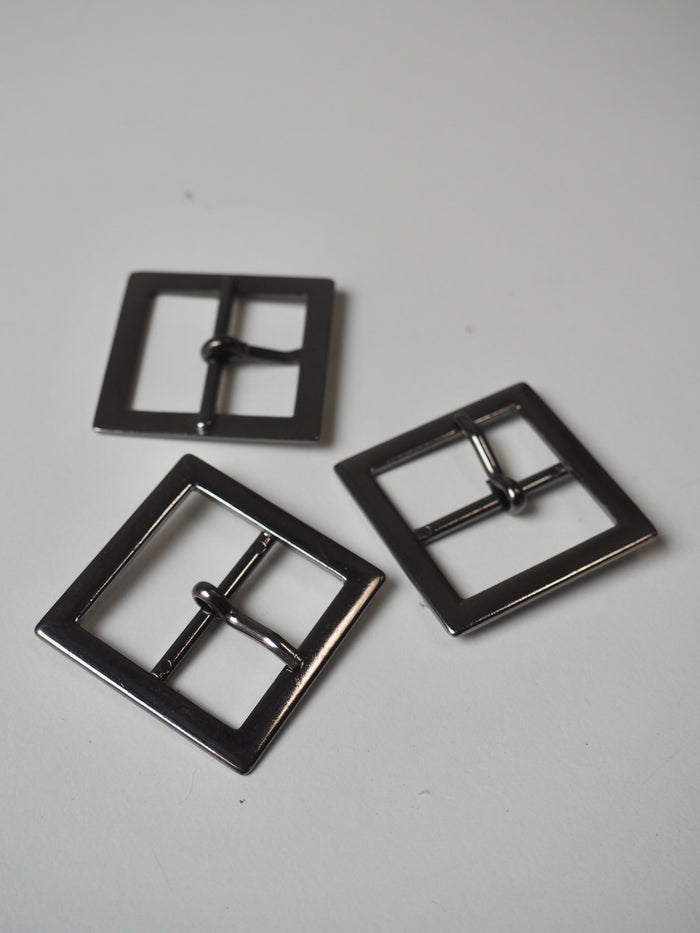 Gunmetal Square Buckle 30mm