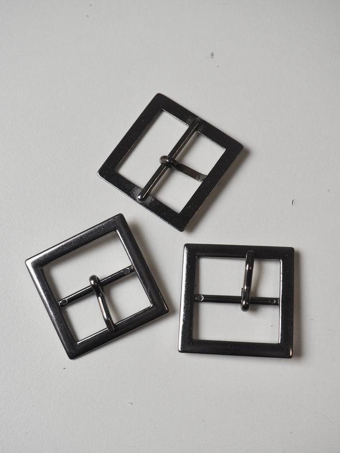 Gunmetal Square Buckle 30mm