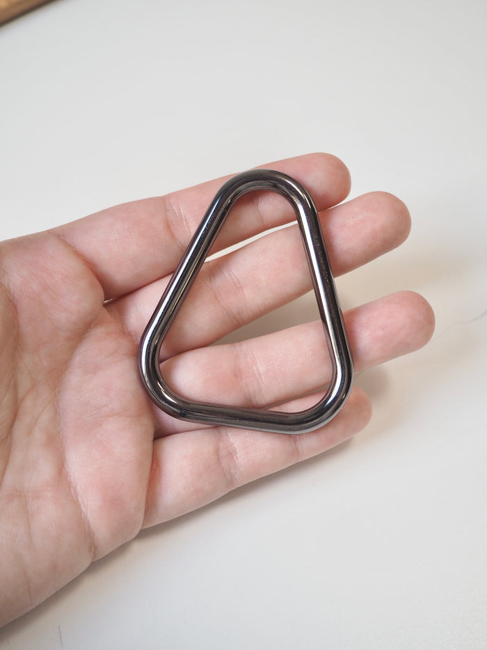 Gunmetal Triangle Ring 65mm